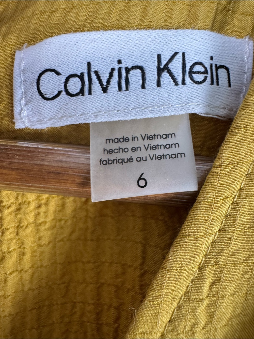 Calvin Klein Size 6 Mustard Yellow Maxi Dress - Picture 3 of 13